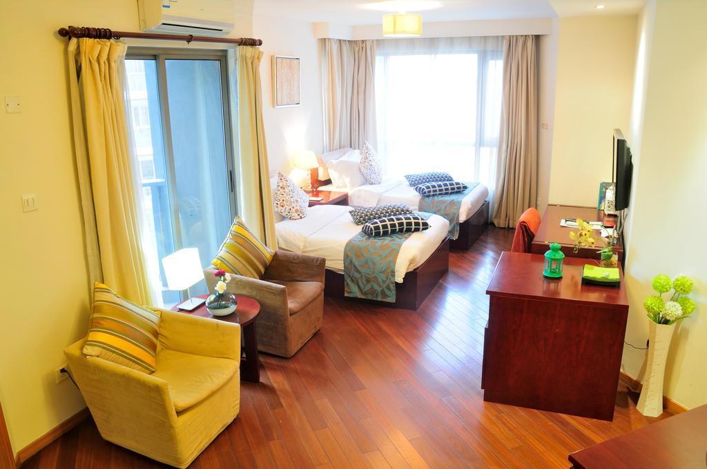 Shanghai Kingland Serviced Apartment Exterior foto